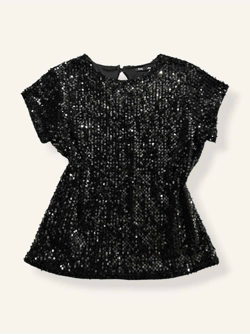 NWOT women's sequin short sleeve top